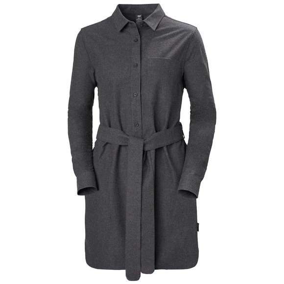 Womens Helly Hansen grey organic flannel shirt - Picture 3 of 8